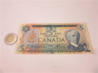 Billet 5$ Canada 1979