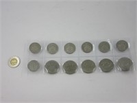 0.50$ et 1$ Canada en nickel