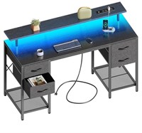 Huuger 55 inch Computer Desk with 4 Drawers,