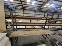 Steel rack wood worktop