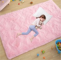 Ultra Soft Pink Rugs for Bedroom 4x6 Feet