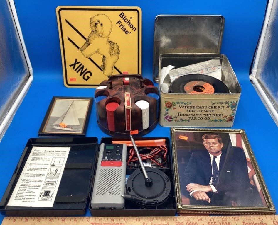 Vintage 45's Records, Poker Chip Set, Cobra