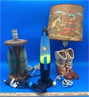 Lot of Cool Unique Lamps, Lava Lamp and More