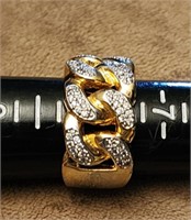 Size 8 Gold Toned Ring