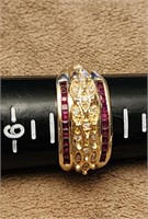 Size 8 Gold Toned Ring