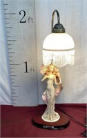 The Crosa Collection Lady with Umbrella Lamp