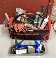 Husky Toolbag, Mostly Painting Supplies