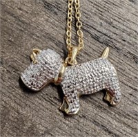 Ladies Fashion Necklace With Dog Pendent