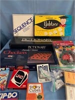 Assorted Games including Vintage Yahtzee