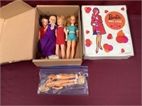 Barbie Doll Case From 1958 With Doll Clothes And