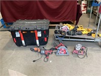 Heavy duty husky container with assorted tools