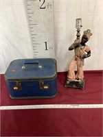 Vintage lamp, vintage lady Baltimore cosmetic case