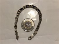 Bracelet en argent sterling 925 vintage de 7