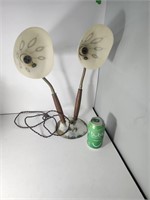 lampe double MCM vintage fonctionnel