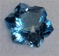 3.19 carat natural blue topaz snowflake brazil!