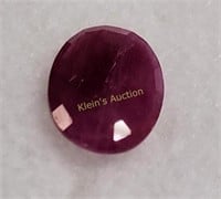 .70 carat opaque oval pinkish red ruby 7.6 x 5mm