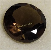 3.8 carat roundcut brown quartz gemstone