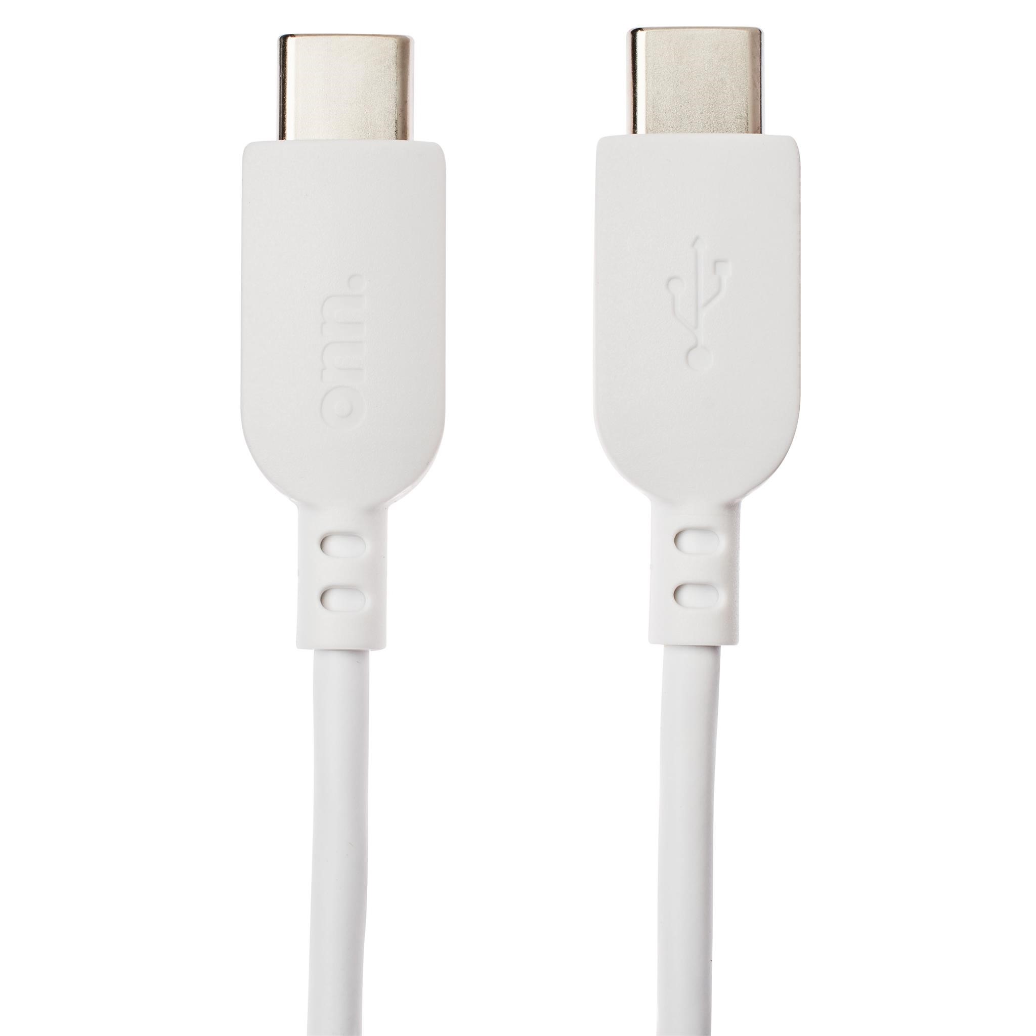 Onn. 6  USB-C to C Cable  White