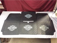 Gently used Harley Davidson rubber floor mats