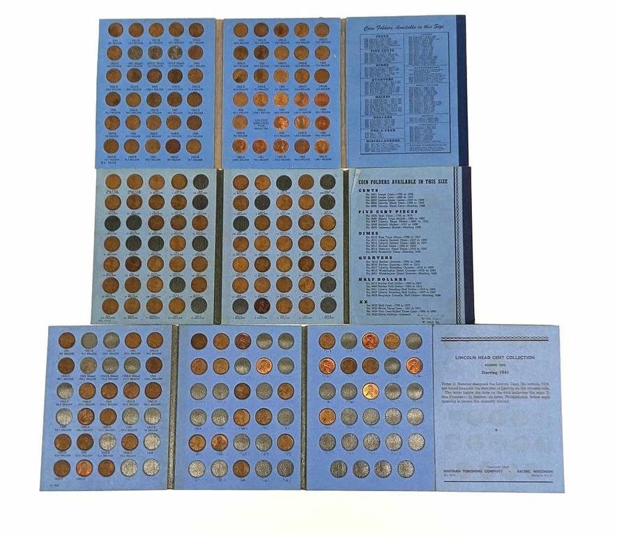 Three Whitman Books of Lincoln Pennies