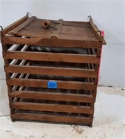 Vintage Wooden Egg Crate ./ Carrier