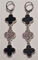 326 - 2 PAIR COSTUME JEWELRY EARRINGS (A61)