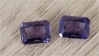 Natural Purple Tanzanite Faceted Gemstones