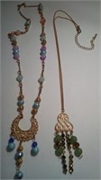 326 - LOT OF 2 COSTUME JEWELRY NECKLACES (A2)