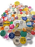 Vintage Misc Pin Back Button Lot