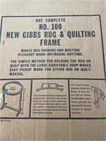 New Gibbs No. 100 Rug & Quilting Frame