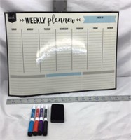 F13) MAGNETIC WEEKLY PLANNER WITH MARKERS