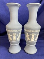 VTG Blue Vases Wedgewood 5.5"