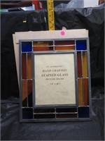 Authentic Hand Crafted Stained Glass Picture Frame