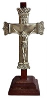 Beautiful Metal & Wood Crucifix