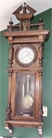 Antique Gustav Becker Ornate Wall Clock