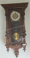 19th Century Ornate Triple Weight Walnut Clock