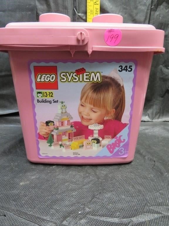 1994 Lego System #345 Factory Sealed Pink Bucket