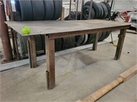 8.5' Steel work bench