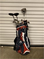 Taylor Made Golf Bag and Clubs