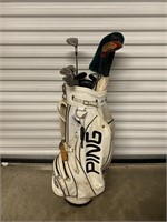 Ping Golf Bag with Clubs