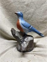 Signed Concrete Bird Statue