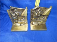 Pair of Brass Blacksmith Bookends
