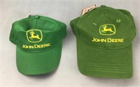 2 new w tag John Deere Baseball caps