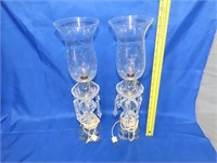 Pair of Candle Luster Lamps