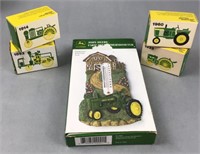 John Deere farm seen re-thermometer, and four