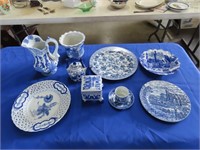 Table Lot - Blue & White Dishes