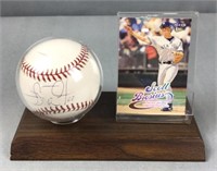 Scott Brosius autographed baseball and