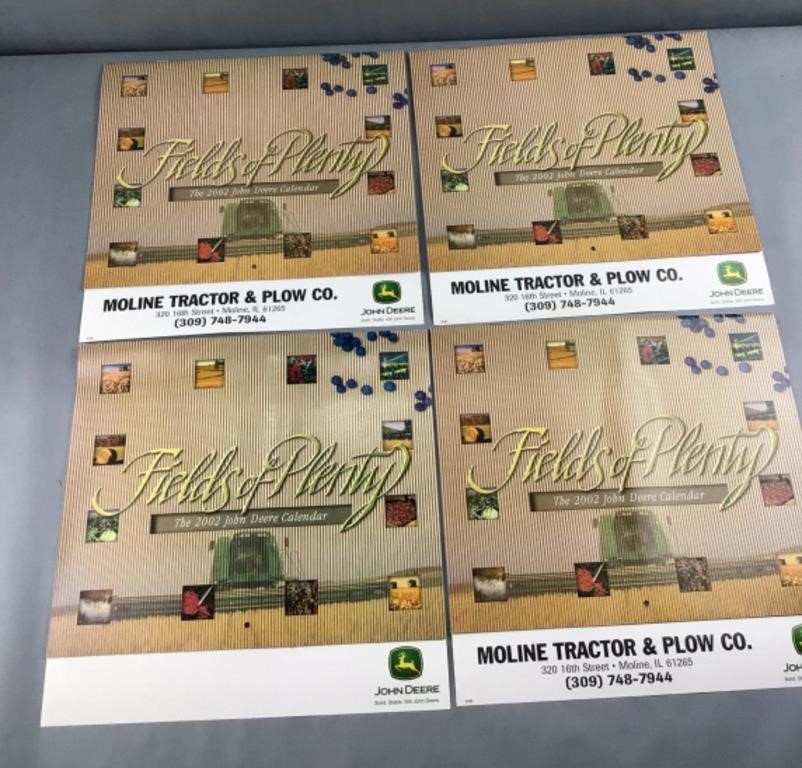 4 copies 2002 fields of plenty, John Deere