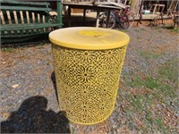 Yellow Metal Plant Stand
