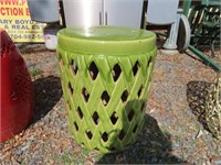 Green Ceramic Plant Stand